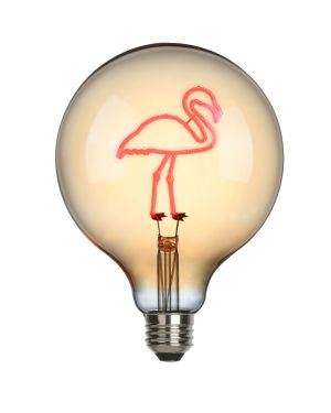 Flamingo pink LED filament - bulb